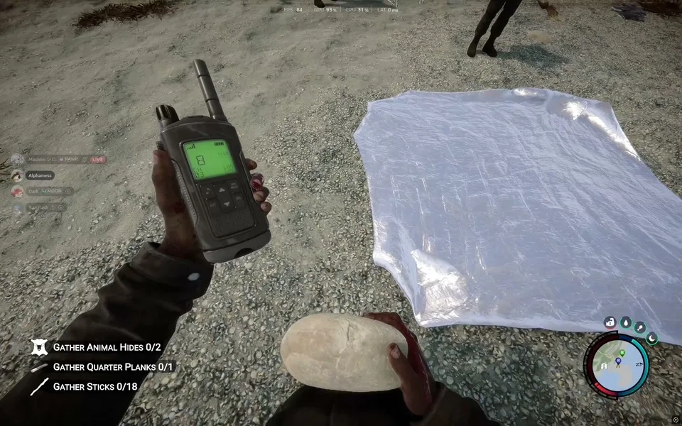Sons of the Forest, a frame from my own gameplay recording